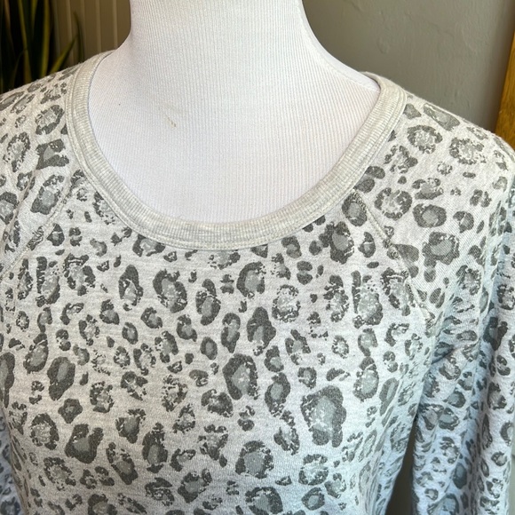 Josie Leopard Print Sweatshirt in Grey - Picture 7 of 14